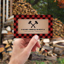 Search for axe business cards Lumberjack
