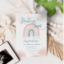 Search for heaven sent baby shower invitations Elegant