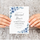 Search for wreath rehearsal dinner invitations Dusty blue