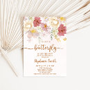 Search for a little butterfly is on the way baby shower invitations Mother to be