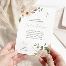 Search for confirmation christening invitations Gold cross