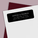 Search for black and white return address labels Classy