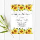 Search for sunflower baby girl shower invitations Baby in bloom
