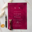 Search for red border wedding invitations Elegant