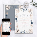 Search for dusty blue and blush pink wedding invitations Modern
