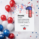 Search for patriotic balloons invitations America