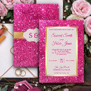 Search for faux gold glitter invitations Shiny