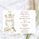 Search for baby clothes invitations Rustic