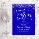 Search for 45th anniversary invitations Sapphire blue