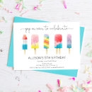 Search for popsicle birthday invitations Girl boy birthday