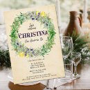 Search for tuscan bridal shower invitations Watercolor