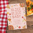 Search for love and pizza invitations Modern pizza party