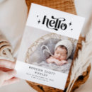 Search for hello birth announcement cards Baby boy