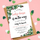 Search for four leaf clover invitations Greenery