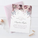 Search for mauve bridal shower invitations Floral