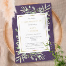 Search for purple celebration life invitations In loving memory