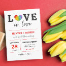 Search for pride party invitations Rainbow heart