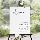 Search for black and white wedding signs Script