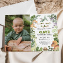 Search for dinosaur photo birthday invitations Wild one