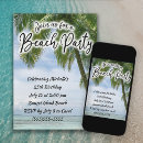 Search for adult beach birthday invitations Ocean