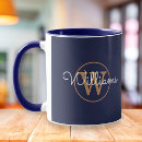 Search for navy and gold mugs Modern