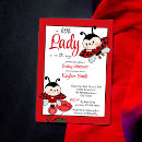 Search for ladybug baby girl shower invitations It's a girl