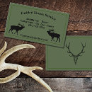 Search for hunting business cards Deer