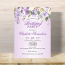 Search for lavender birthday invitations Floral