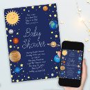 Search for outer space baby shower invitations Gender neutral
