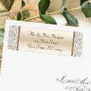 Search for gold damask return address labels Classic