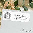 Search for floral wreath return address labels Botanical