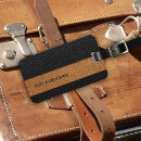 Search for faux leather luggage tags Black