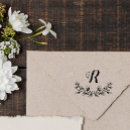 Search for wreath rubber stamps Initial