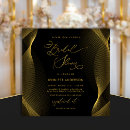 Search for black and gold bridal shower invitations Elegant