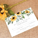 Search for sunflower wedding rsvp cards Bohemian