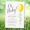 Search for yellow balloon invitations Watercolor