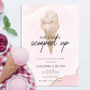 Search for ice cream bridal shower invitations Modern