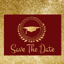 Search for red gold save the dates Modern