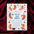 Search for humourous barbecue invitations Red white and blue