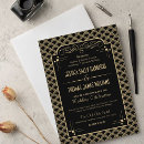 Search for vintage wedding invitations black and gold