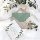 Search for simple greenery wedding invitations Sage green