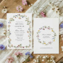 Search for garden bridal shower invitations Wildflowers