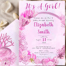 Search for under the sea baby shower invitations Script typography