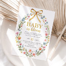 Search for colorful baby shower invitations Baby in bloom