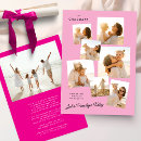 Search for kindergarten photo graduation invitations Pink