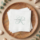 Search for sage wedding napkins Minimalist