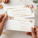 Search for floral business postcards Certificate