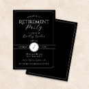 Search for womens retirement invitations Black and white