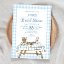 Search for picnic bridal shower invitations Blue