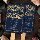 Search for royal blue and gold wedding programs Floral